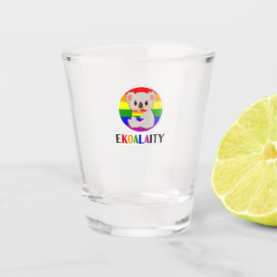 Verre A Shot Ekoalaty Equality Gay Koala Bear Funny LGBT Rainbo