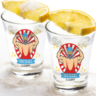 Verre A Shot El Luchador Mexicaine Lucha Libre Tequila