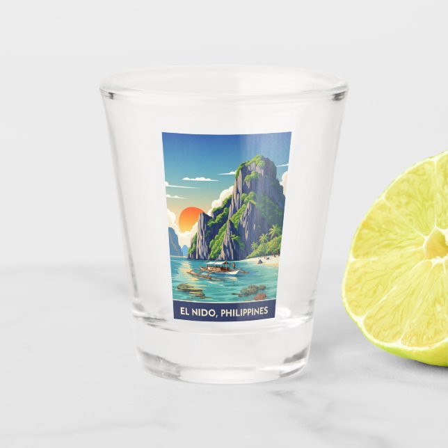 Verre A Shot El Nido Philippines Voyage (Devant)