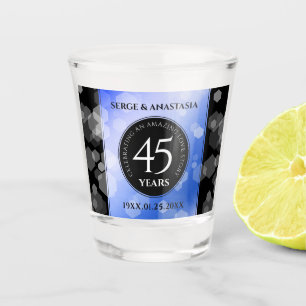 Verre A Shot Élégant 45e anniversaire de Mariage Sapphire
