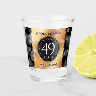 Verre A Shot Élégant 49ème anniversaire de Mariage de cuivre