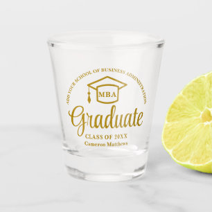 Verre A Shot Elégant Gold Business School MBA