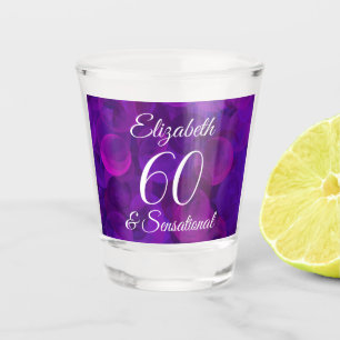 Verre A Shot Elegant Purple 60 et fête d'anniversaire sensation