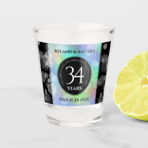 Verre A Shot Élégante 34e anniversaire du Mariage Opal