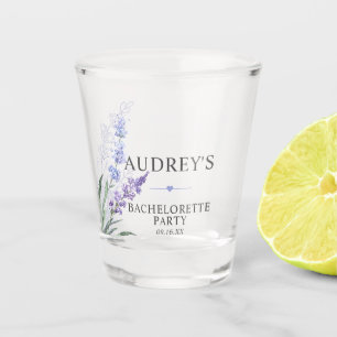 Verre A Shot Élégante fête de Bachelorette lavande violette 