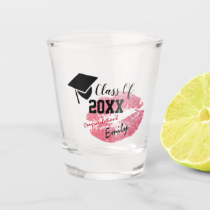 Verre A Shot Élégante Graduation & Classe 20XX, Parties scintil