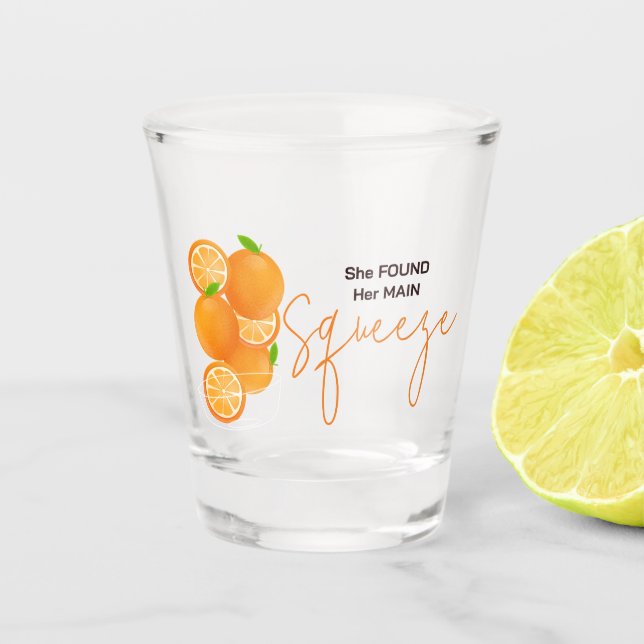 Verre A Shot Elle a Trouvé sa Douche de Mariée Squeeze (Devant)