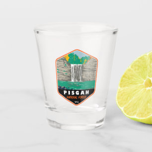 Verre A Shot Emblème de la Pisgah Forêt nationale Caroline du N
