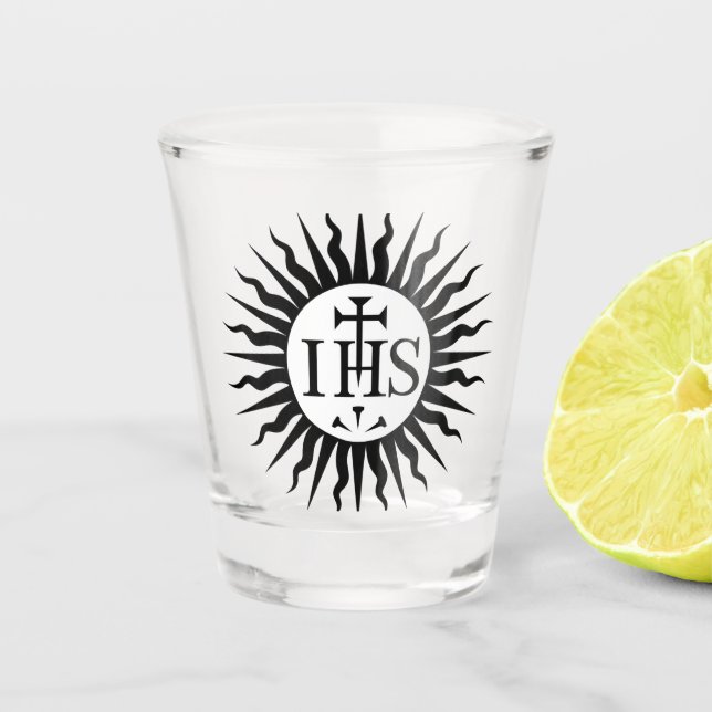 Verre A Shot Emblème de la Société de Jésus (Devant)