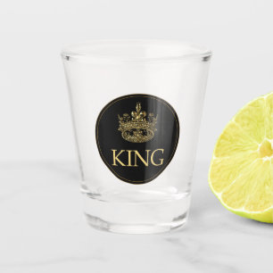 Verre A Shot Emblème royal du roi et de la couronne
