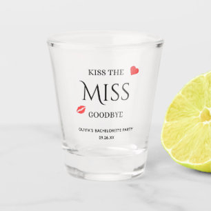 Verre A Shot Embrasse le Miss Goodbye Custom Bachelorette Party