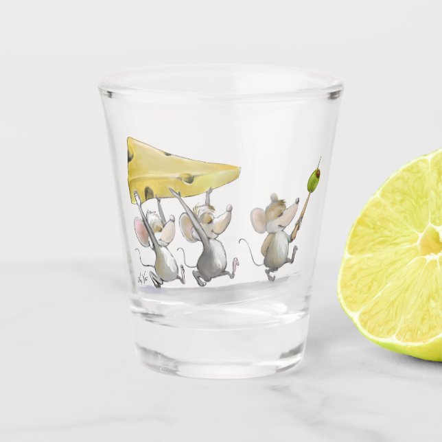 Verre A Shot Emporter le fromage (avec olives) (Devant)