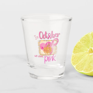 Verre A Shot En Octobre Nous Portons Rose