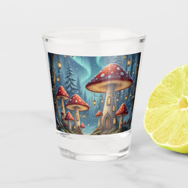 Verre A Shot  Enchanted Mushroom Glow Mug – Magical Fairy Fores (Devant)