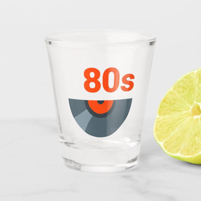 Verre A Shot Enregistrement musical des années 80 Rock 1980 (Devant)