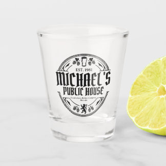 Verre A Shot Enseigne de pub vintage personnalisée pour bar cus
