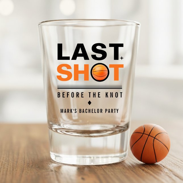 Verre A Shot Enterrement de vie de garçon de basket-ball Dernie (Créateur téléchargé)