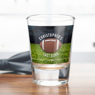 Verre A Shot Enterrement de vie de garçon de football dernier d
