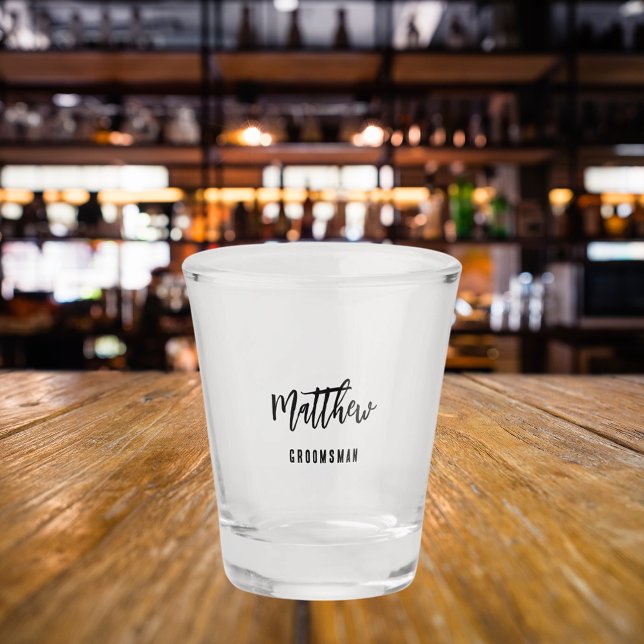 Verre A Shot Enterrement de vie de garçon de témoin (Créateur téléchargé)