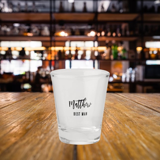 Verre A Shot Enterrement de vie de garçon du témoin (Créateur téléchargé)