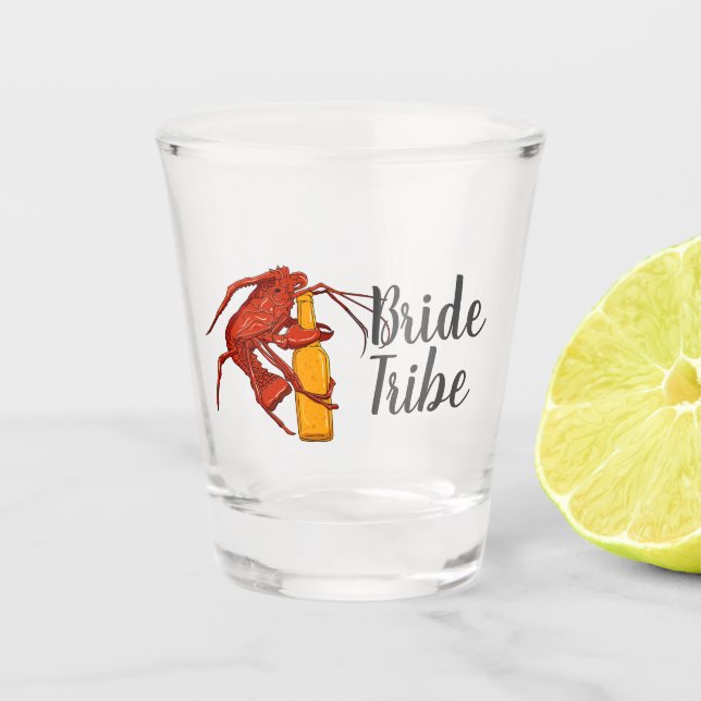 Verre A Shot Enterrement de vie de jeune fille Bride Tribe Lobs (Devant)