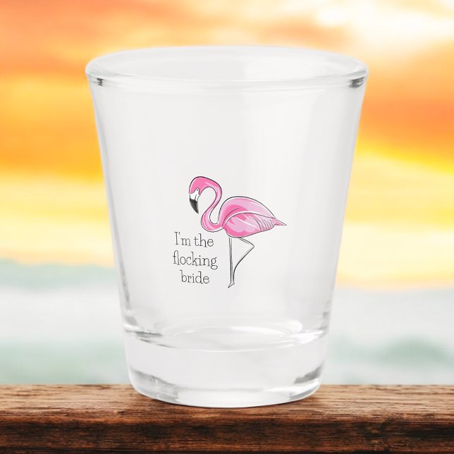 Verre A Shot Enterrement de vie de jeune fille Flamingo Je suis (Créateur téléchargé)