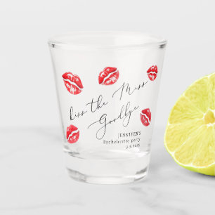 Verre A Shot Enterrement de vie de jeune fille Kiss the Miss Go