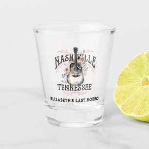 Verre A Shot Enterrement de vie de jeune fille Last Rodeo à Nas