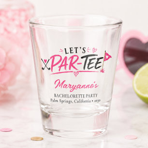 Verre A Shot Enterrement de vie de jeune fille Let's Par Tee