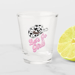 Verre A Shot Enterrement de vie de jeune fille Rose Allons-y le