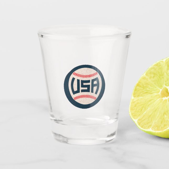 Verre A Shot Équipe de baseball USA (Devant)