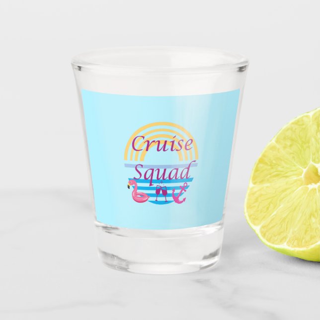 Verre A Shot Équipe de croisière (Devant)