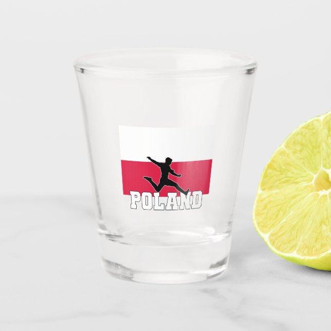 Verre A Shot Équipe de Pologne de football (Devant)