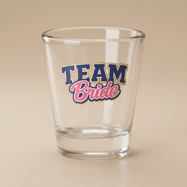 Verre A Shot Équipe Mariée Fête de Mariage Audacieuse (Créateur téléchargé)
