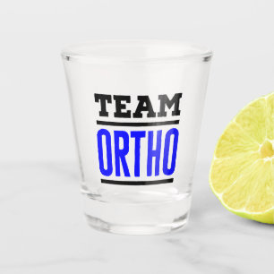 Verre A Shot Équipe Ortho Orthopédique Orthopédique Infirmière