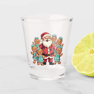 Verre A Shot Escadron de soins infirmiers du Père Noël