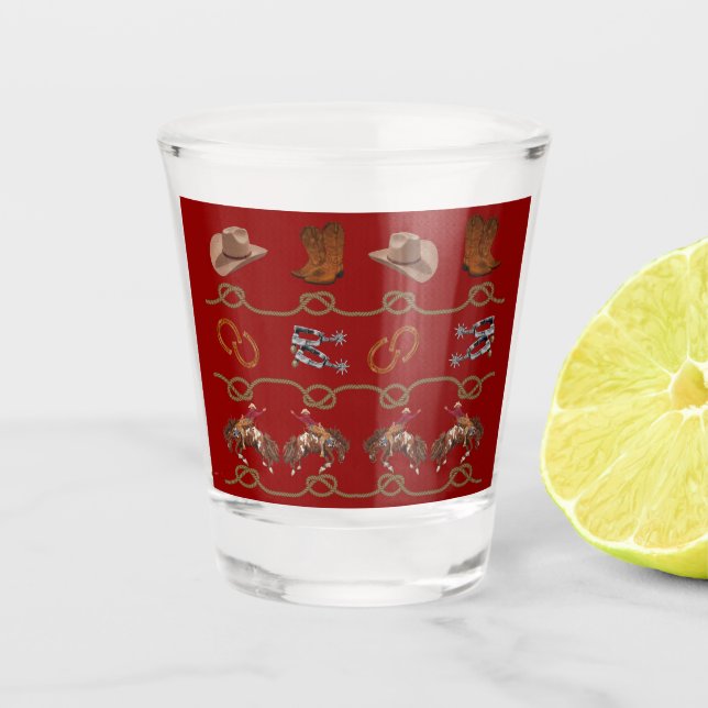 Verre A Shot Essentiels du cow-boy occidental  (Devant)