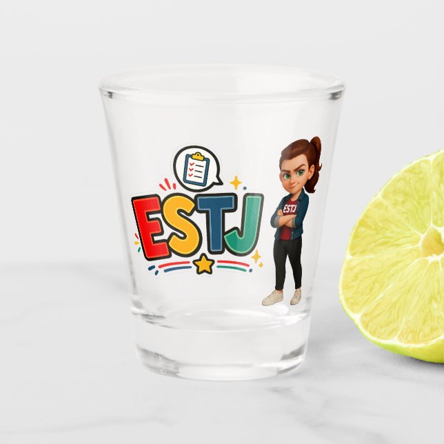 Verre A Shot ESTJ — A Líder Organizadora (Devant)