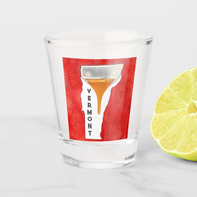 Verre A Shot État du Vermont (Devant)