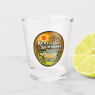 Verre A Shot Étiquette de whisky vintage du Kentucky
