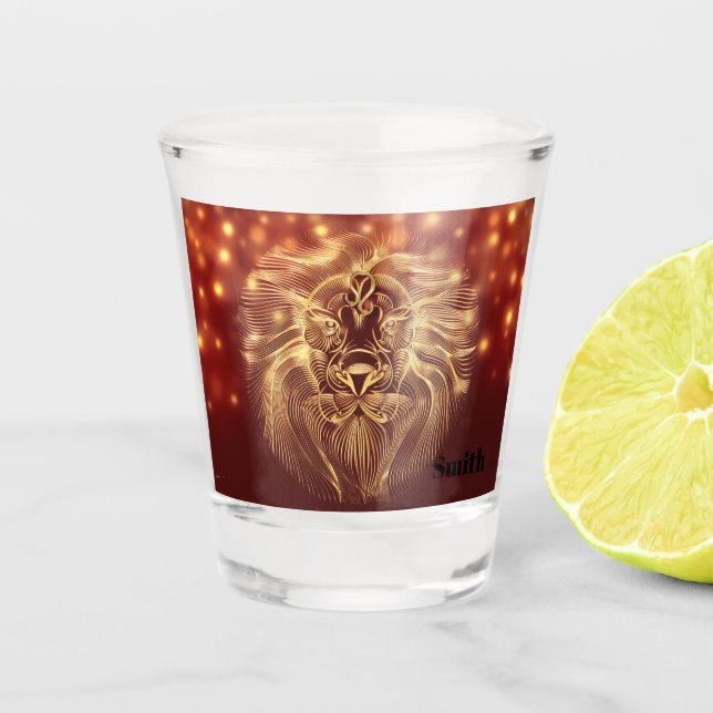VERRE A SHOT ÊTRE UN LION ÊTRE UN ROI DE FORCE (Devant)
