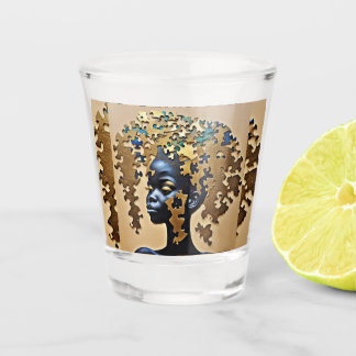 Verre A Shot Éveil de l'esprit doré – Art de la déesse de l'âme