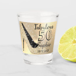 Verre A Shot Fabuleux 50 anniversaire personnalisé