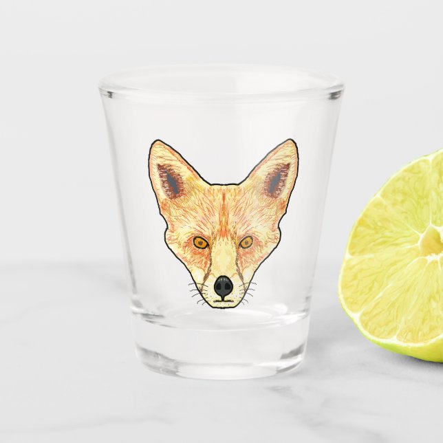 Verre A Shot Face Fox (Devant)