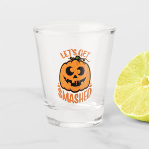 Verre A Shot Faisons tomber Tipsy Halloween Jack-O’-Lantern