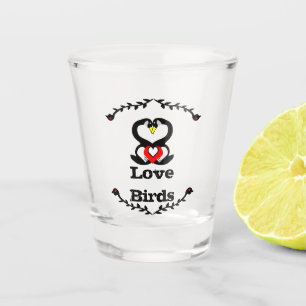 Verre A Shot Famille d'oies Inséparables d'oies soyeux
