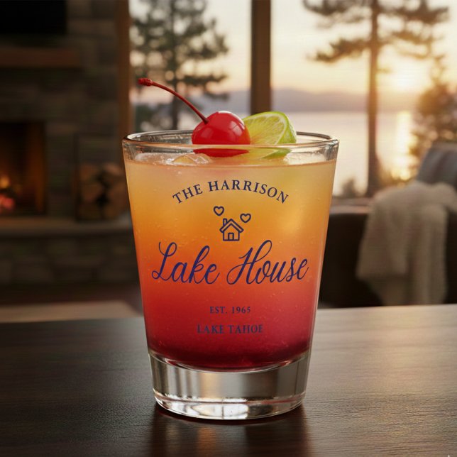 Verre A Shot Family Lake House Coastal Custom Decor (Créateur téléchargé)