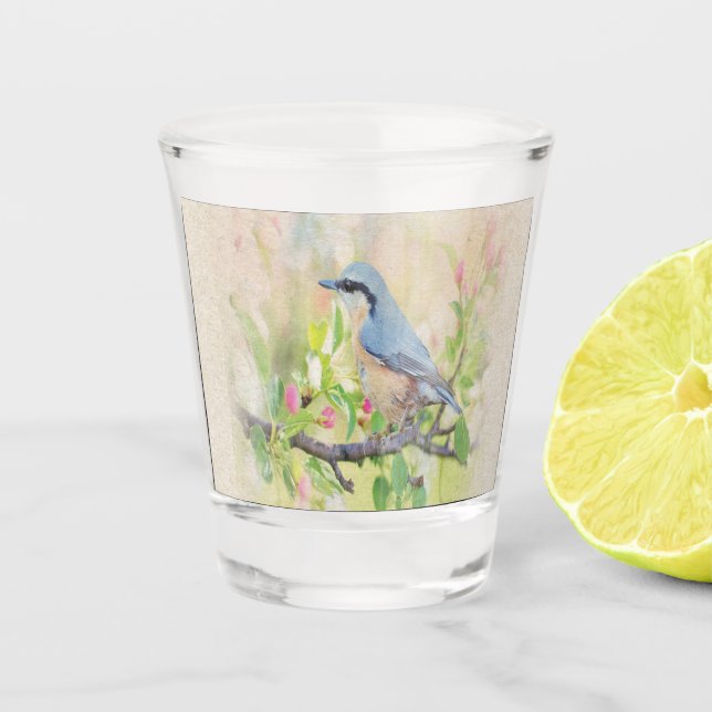 Verre A Shot Fanatique d'oiseaux (Devant)