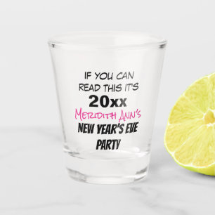 Verre A Shot Fantaisie fête du Nouvel An sur mesure