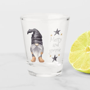 Verre A Shot Farmhouse Winter Watercolor Gnome pour Noël